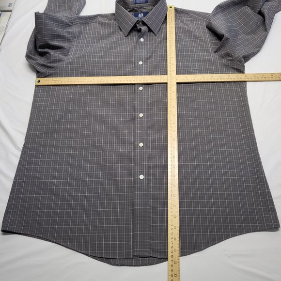 Vintage Stafford Mens Dress Shirt 17 32/33 Button Up Long Sleeve Wrinkle Free - Picture 11 of 14
